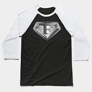 Steel Plated Diamond Shaped F Baseball T-Shirt